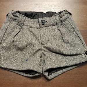 🍂🍁🍂GAP kids size 5 fancy shorts,gray sparkle. Grade school dark academia.